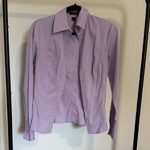 Express Light Purple Button-Down Shirt